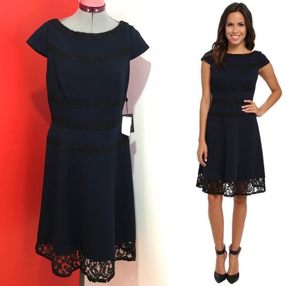 Adrianna Papell Dresses & Skirts - NWT Adrianna Papell Lace Spliced Fit & Flare